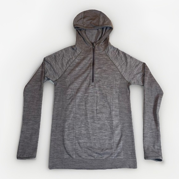 lululemon athletica Tops - Lululemon Swiftly Tech 1/2 Zip Pullover Women's 8-10 Gray Gym Athleisure Stretch